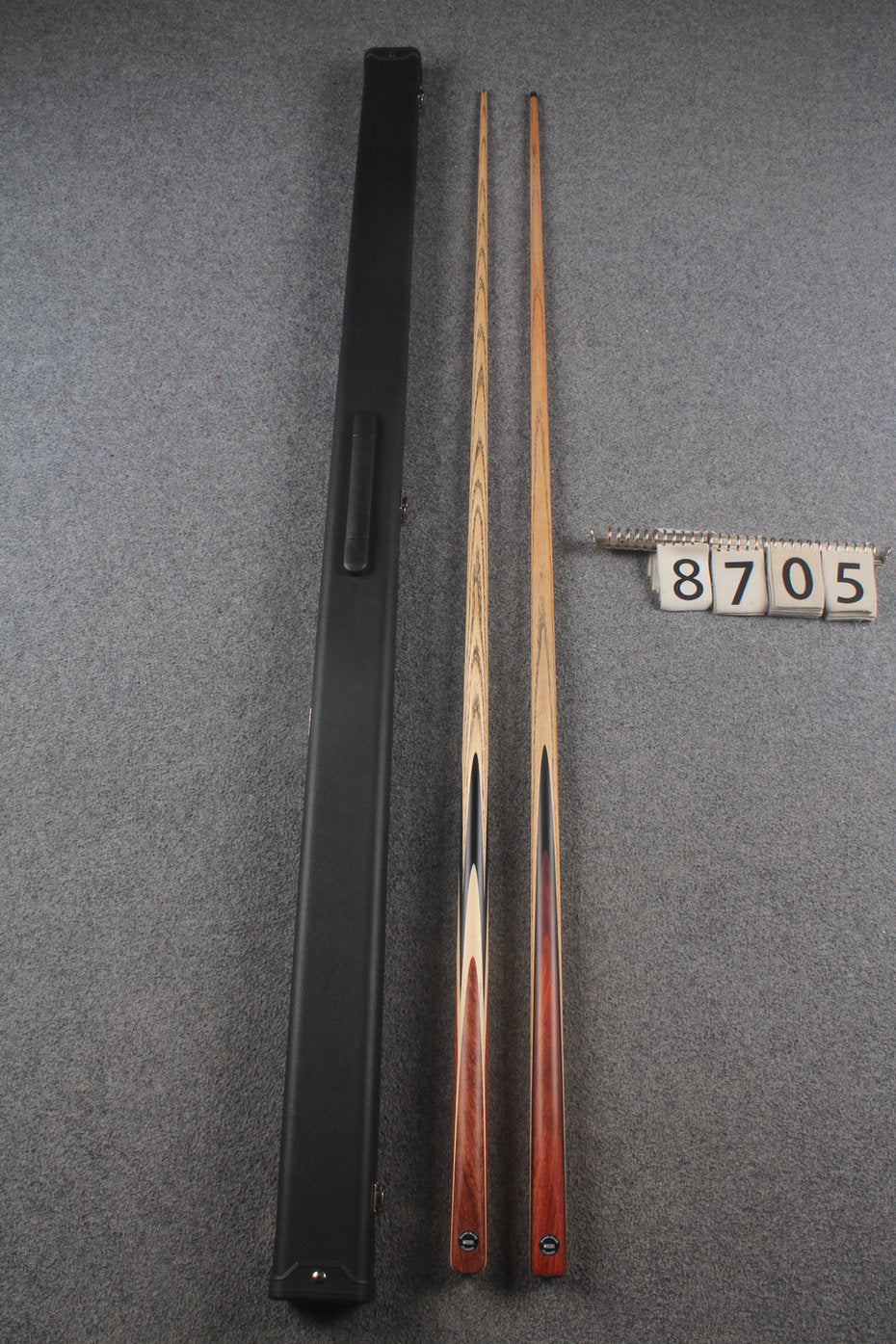 1 piece ASH english pool cue + break cue + case # 8705