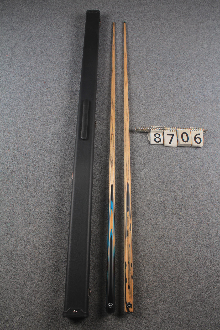 1 piece ASH english pool cue + break cue + case # 8706