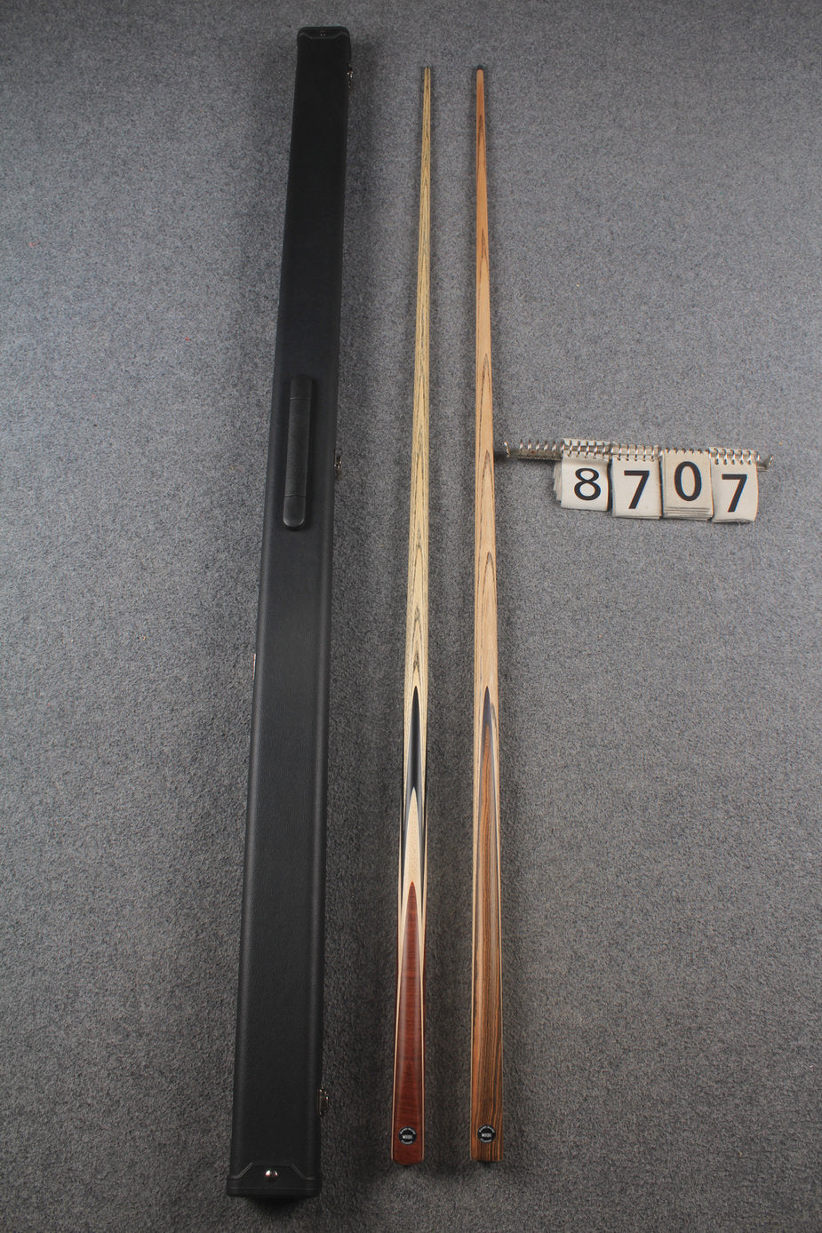 1 piece ASH english pool cue + break cue + case # 8707