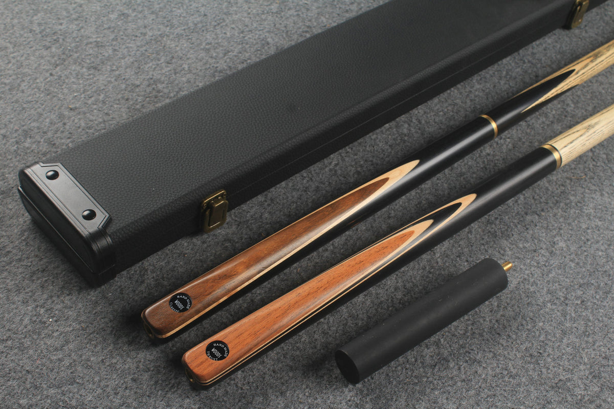 3/4 ASH english pool cue + break cue + case # 871