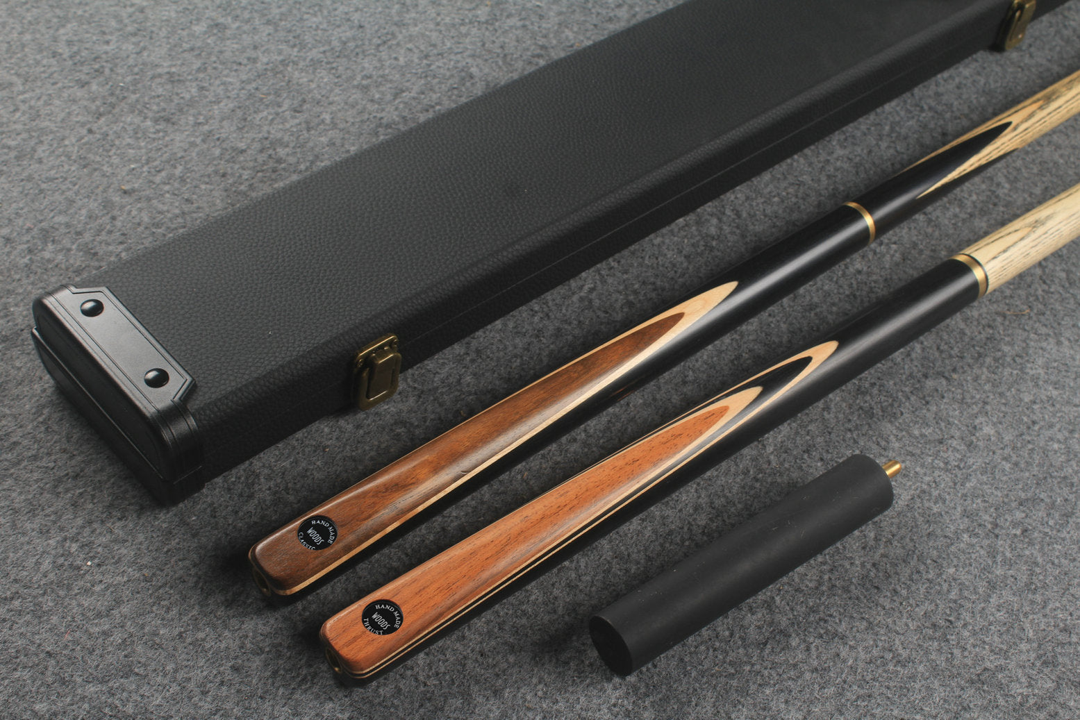 3/4 ASH english pool cue + break cue + case # 871