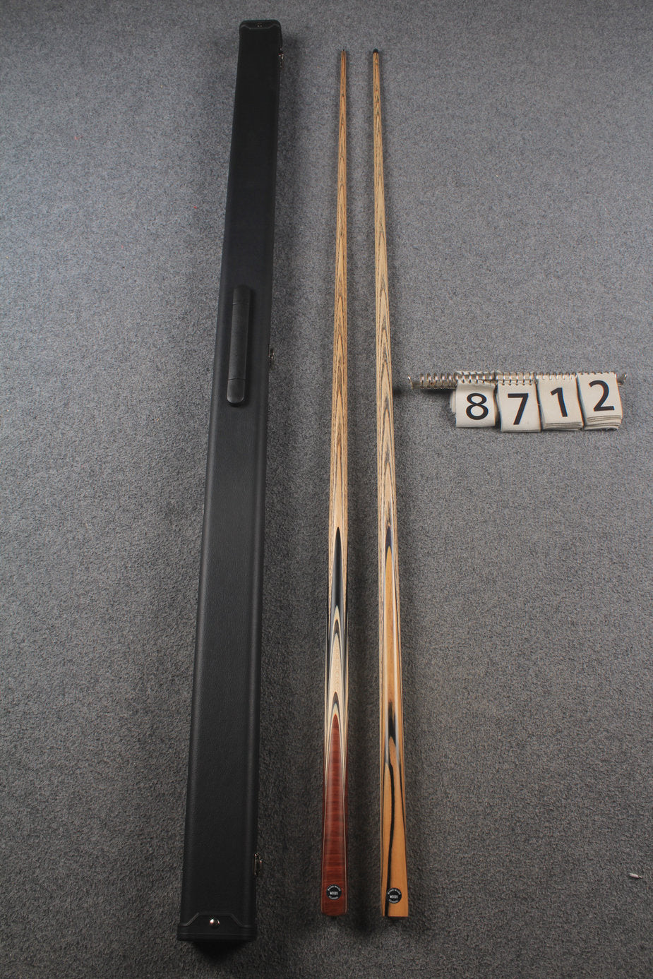 1 piece ASH english pool cue + break cue + case # 8712