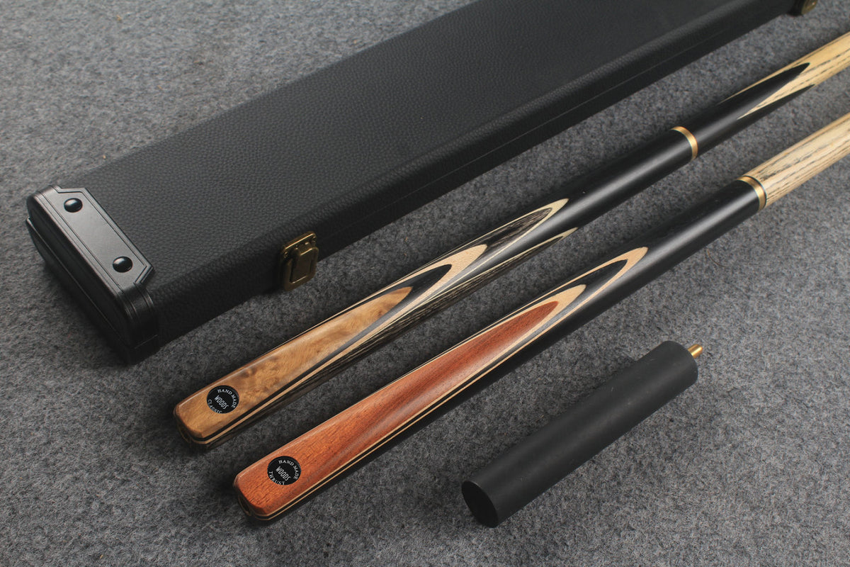 3/4 ASH english pool cue + break cue + case # 872