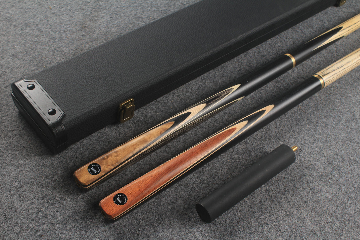3/4 ASH english pool cue + break cue + case # 872