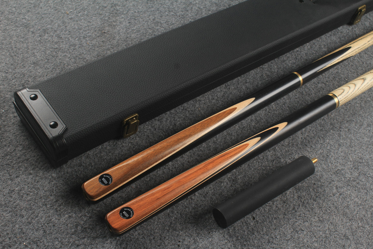 3/4 ASH english pool cue + break cue + case # 873