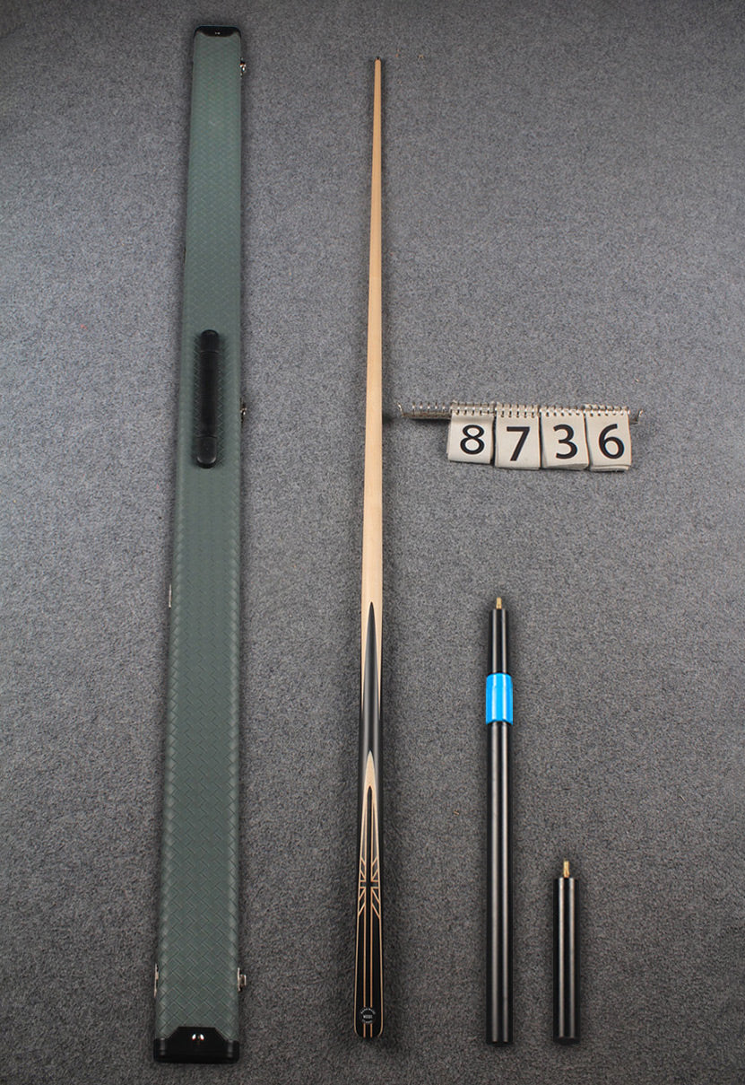 1 piece maple snooker cue # 8736 WOODS CUES