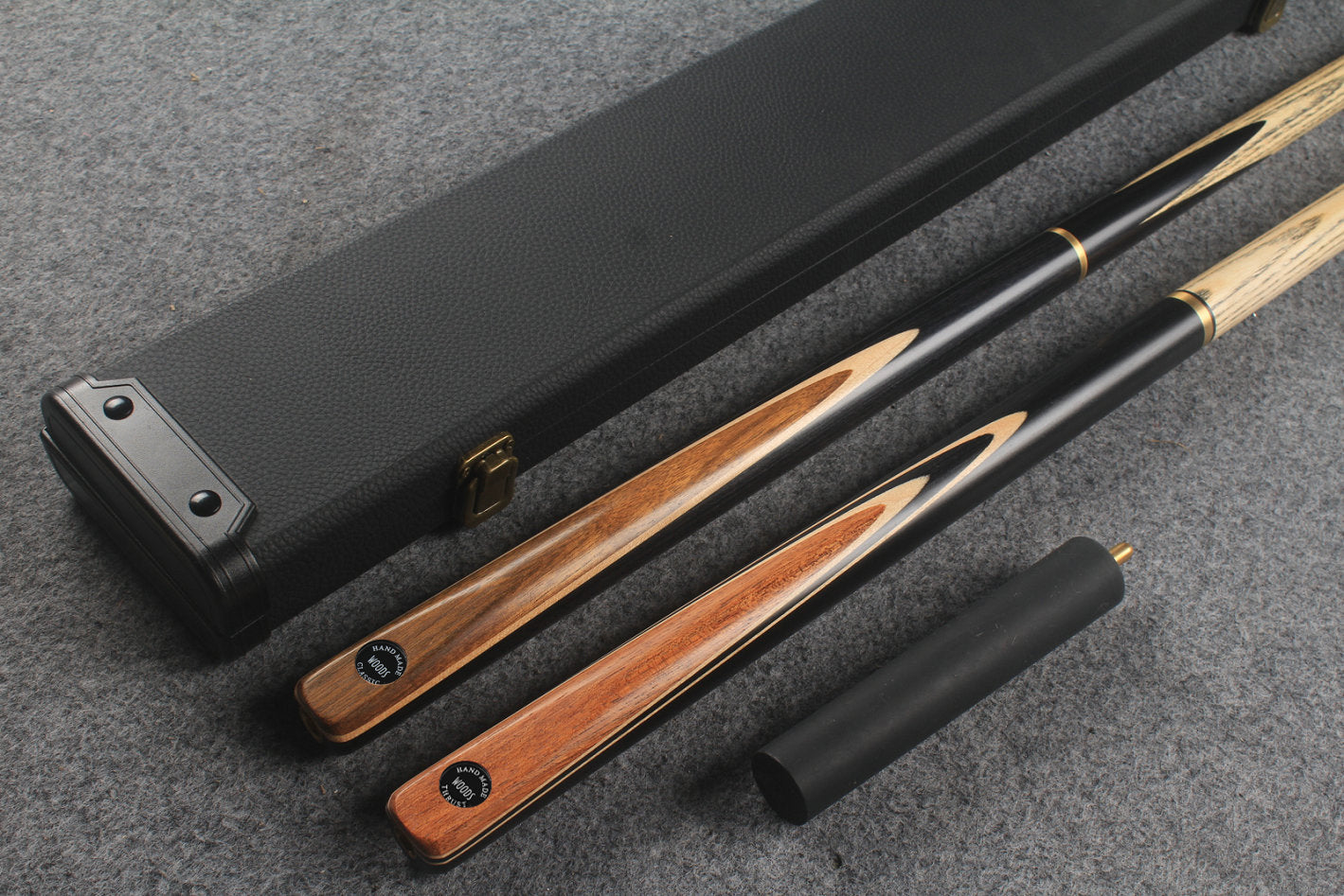 3/4 ASH english pool cue + break cue + case # 875