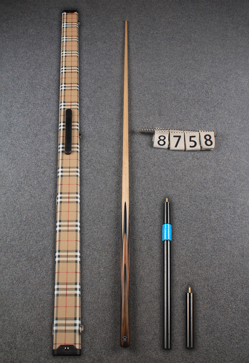 1 piece maple snooker cue # 8758 WOODS CUES