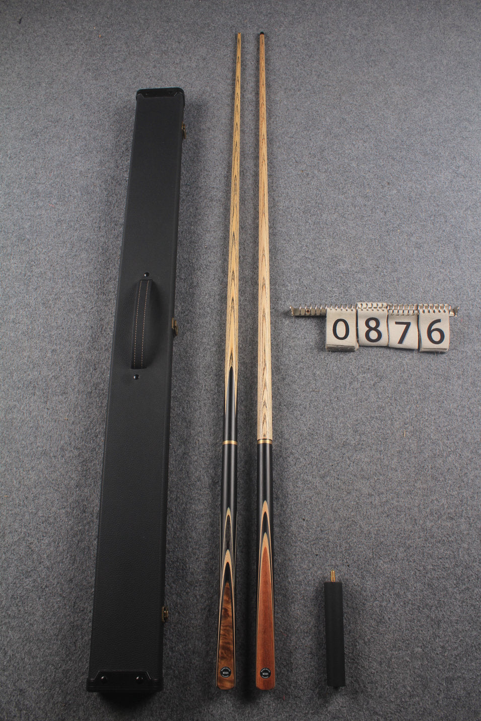 3/4 ASH english pool cue + break cue + case # 876
