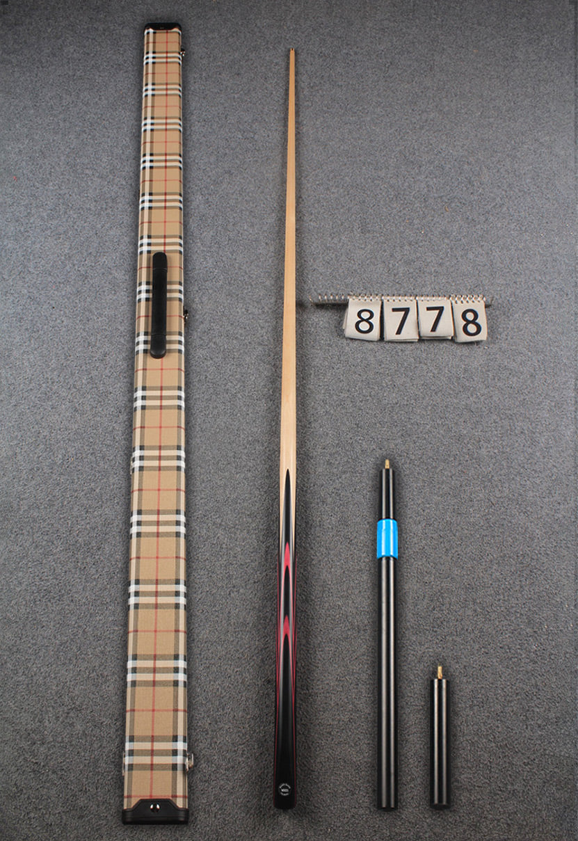 1 piece maple snooker cue # 8778 WOODS CUES