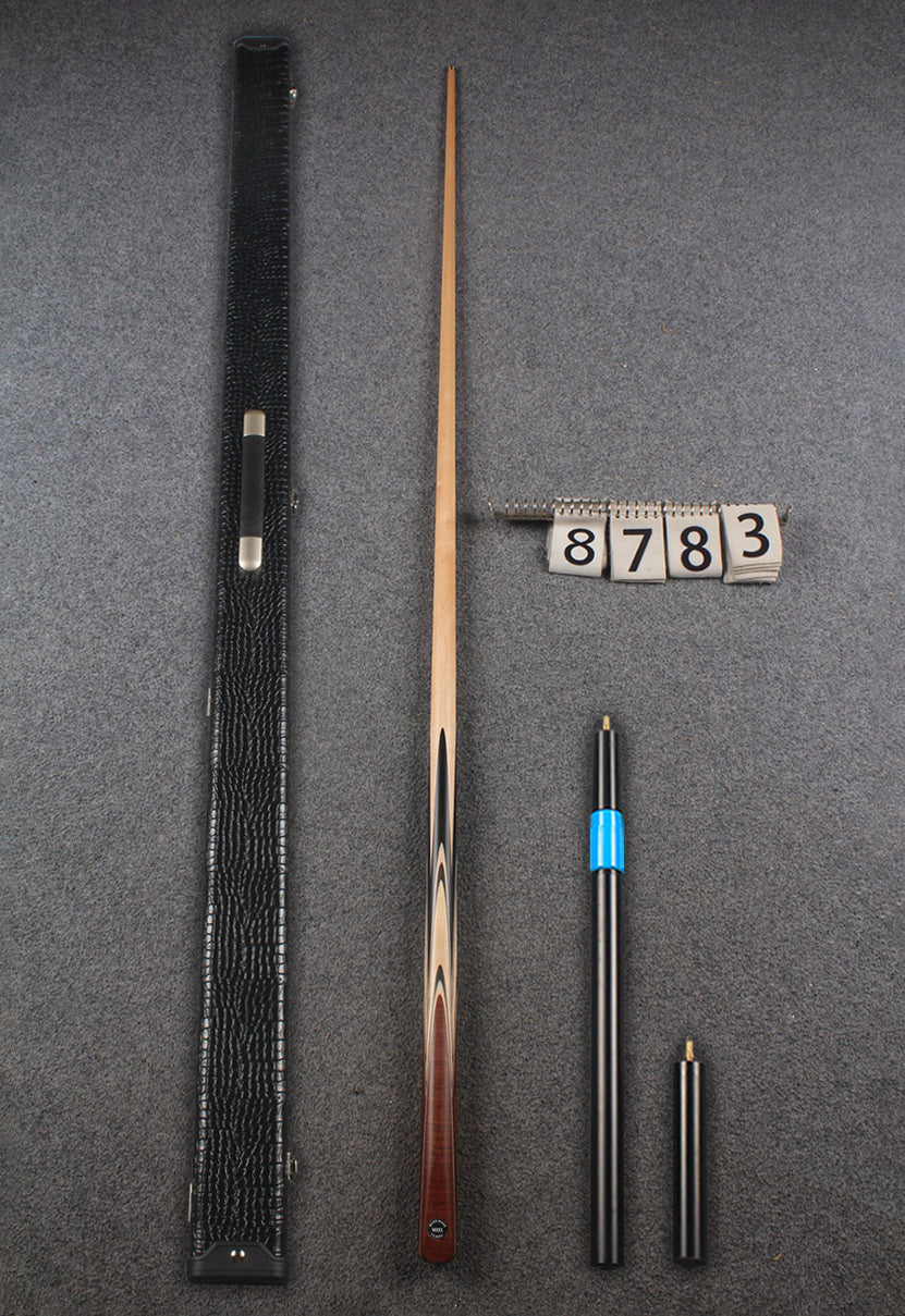 1 piece maple snooker cue # 8783 WOODS CUES