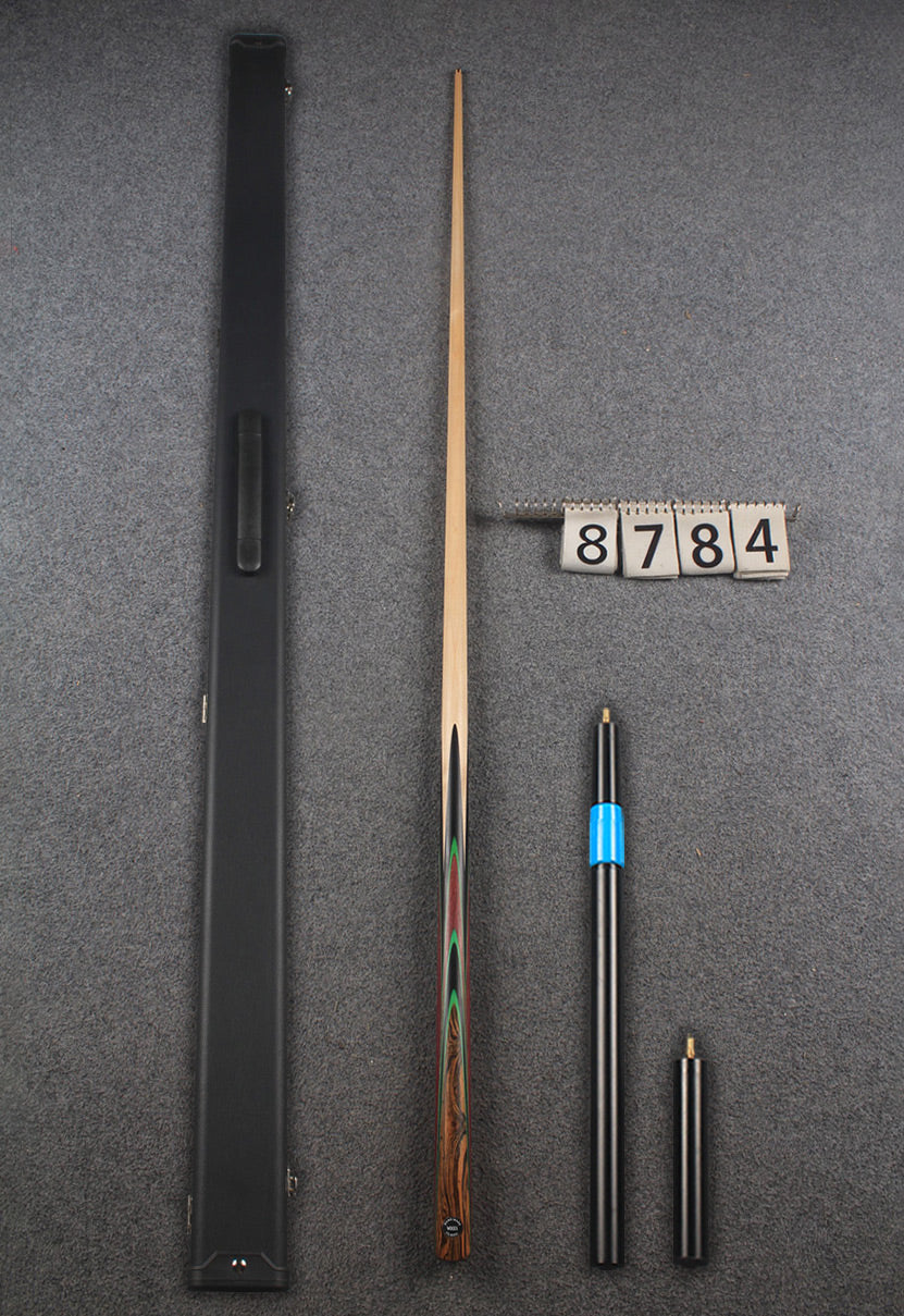 1 piece maple snooker cue # 8784 WOODS CUES