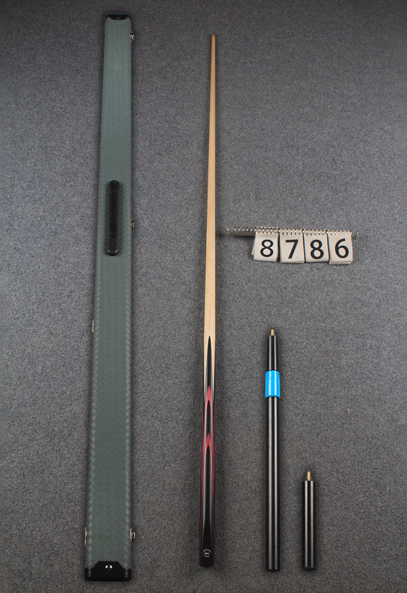 1 piece maple snooker cue # 8786 WOODS CUES