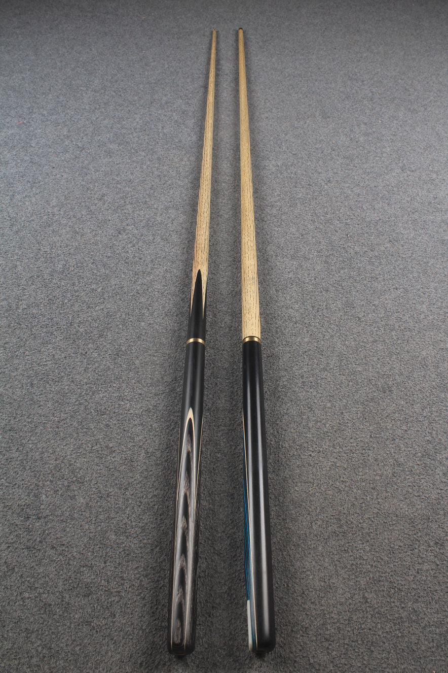 3/4 ASH english pool cue + break cue + case # 8794 WOODS CUES