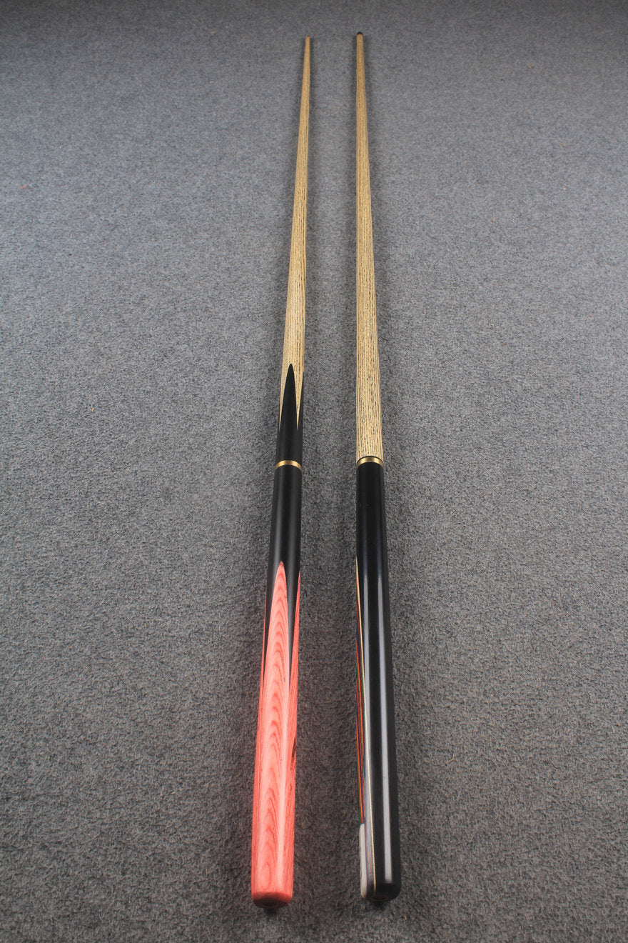 3/4 ASH english pool cue + break cue + case # 8795 WOODS CUES