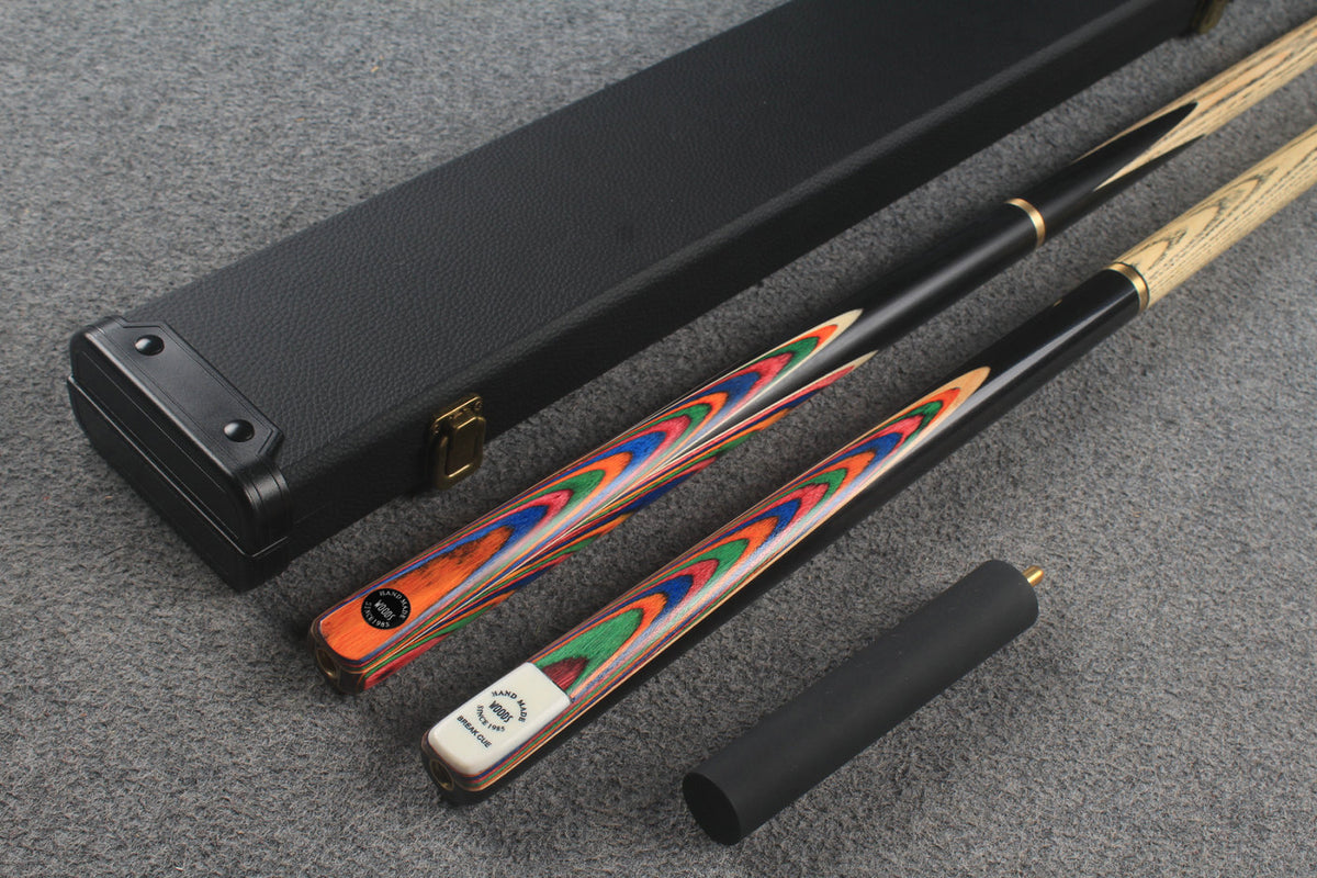 3/4 ASH english pool cue + break cue + case # 8796