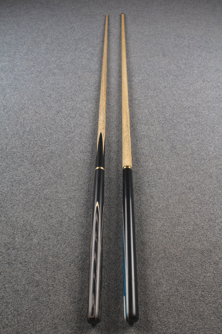 3/4 ASH english pool cue + break cue + case # 8797 WOODS CUES
