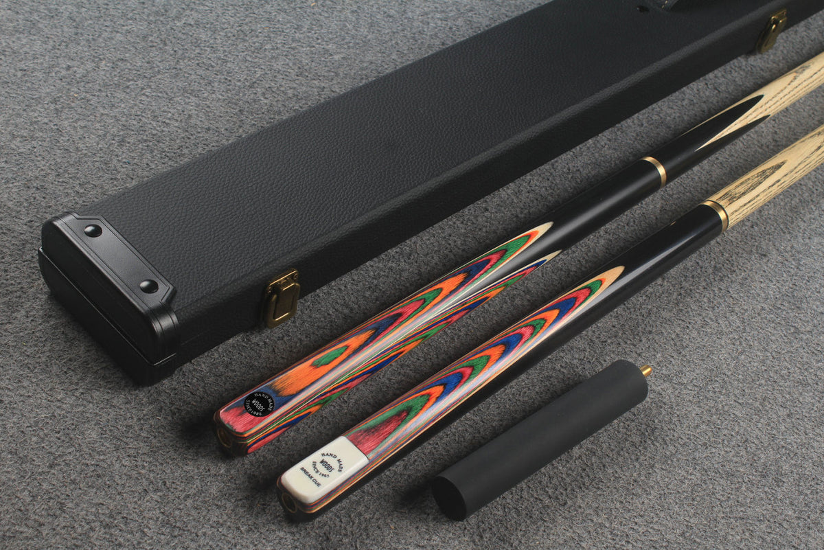 3/4 ASH english pool cue + break cue + case # 8798