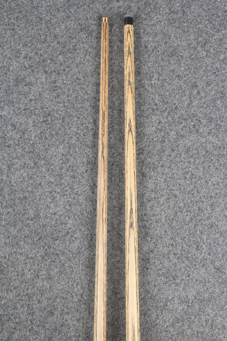 3/4 ASH english pool cue + break cue + case # 8800 WOODS CUES