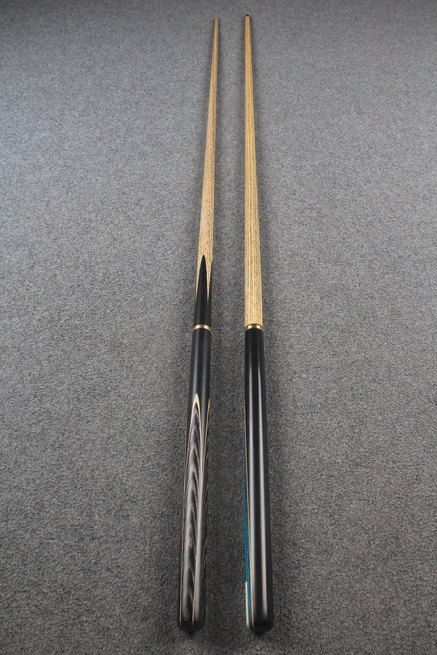 3/4 ASH english pool cue + break cue + case # 8801 WOODS CUES