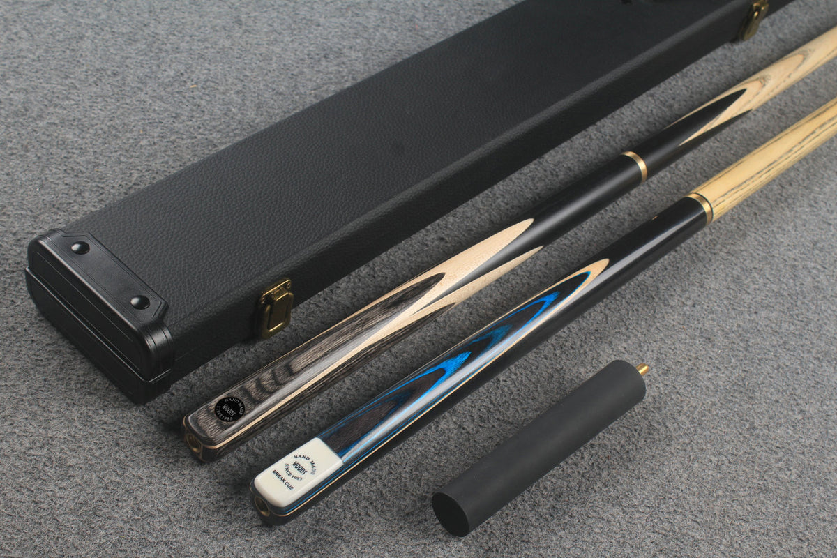 3/4 ASH english pool cue + break cue + case # 8802