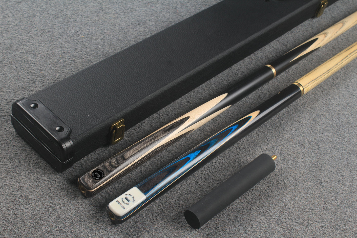 3/4 ASH english pool cue + break cue + case # 8802