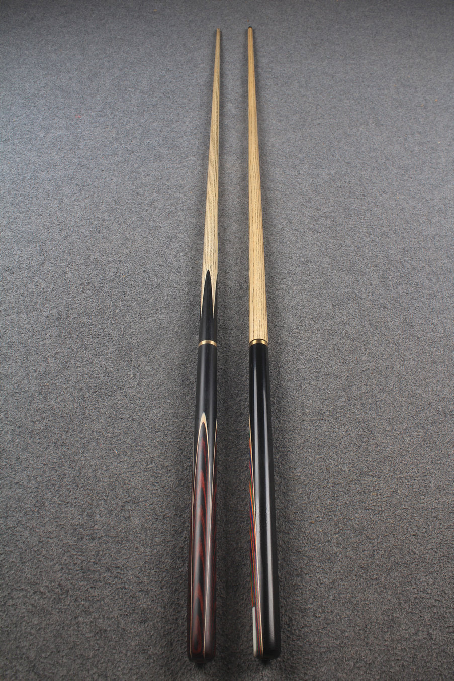 3/4 ASH english pool cue + break cue + case # 8803 WOODS CUES