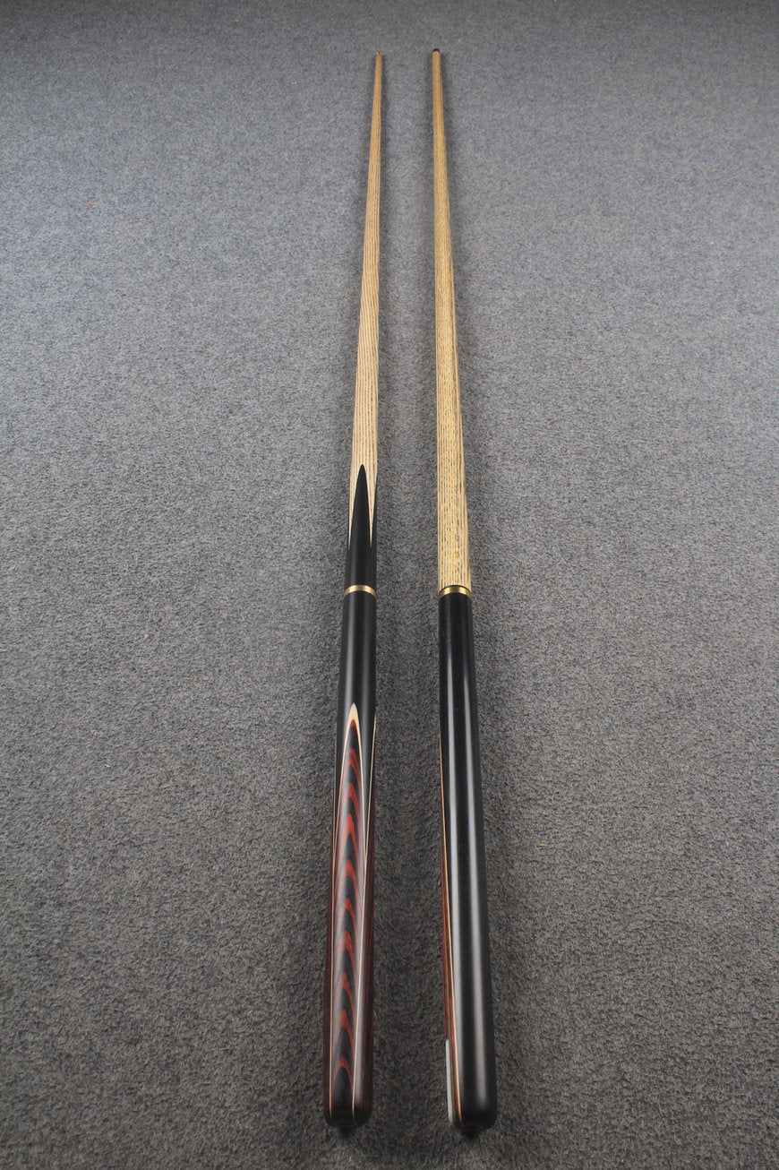 3/4 ASH english pool cue + break cue + case # 8805 WOODS CUES