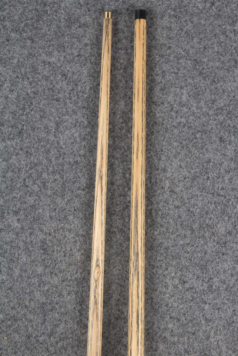 3/4 ASH english pool cue + break cue + case # 8805 WOODS CUES