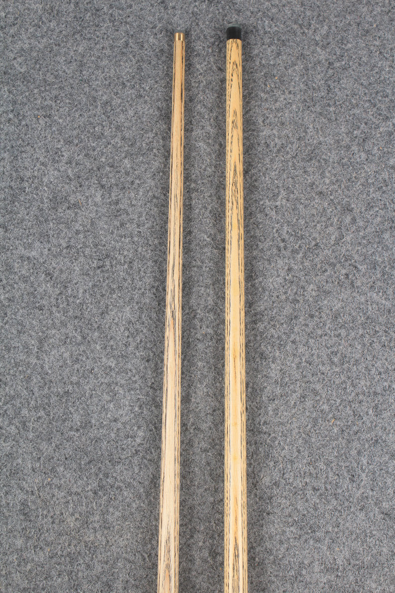 3/4 ASH english pool cue + break cue + case # 8807 WOODS CUES