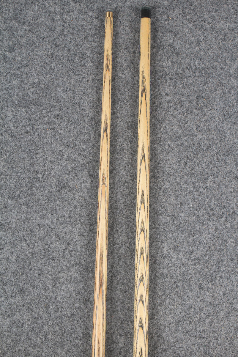 3/4 ASH english pool cue + break cue + case # 8809 WOODS CUES