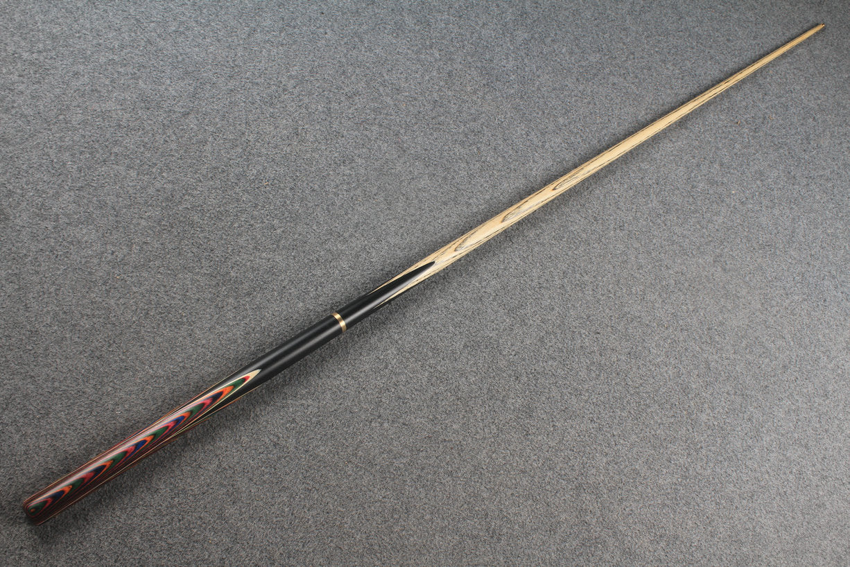 3/4 ASH english pool cue + break cue + case # 8810 WOODS CUES