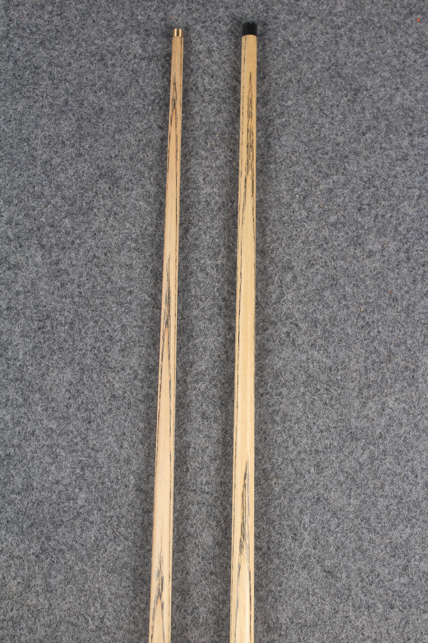 3/4 ASH english pool cue + break cue + case # 8811 WOODS CUES