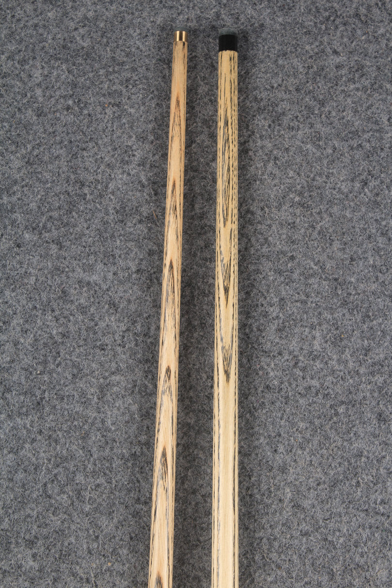 3/4 ASH english pool cue + break cue + case # 8812 WOODS CUES