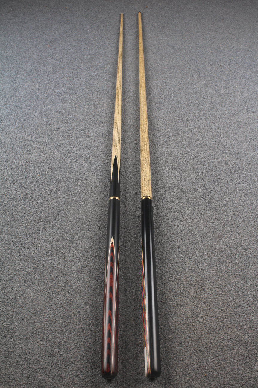 3/4 ASH english pool cue + break cue + case # 8813 WOODS CUES
