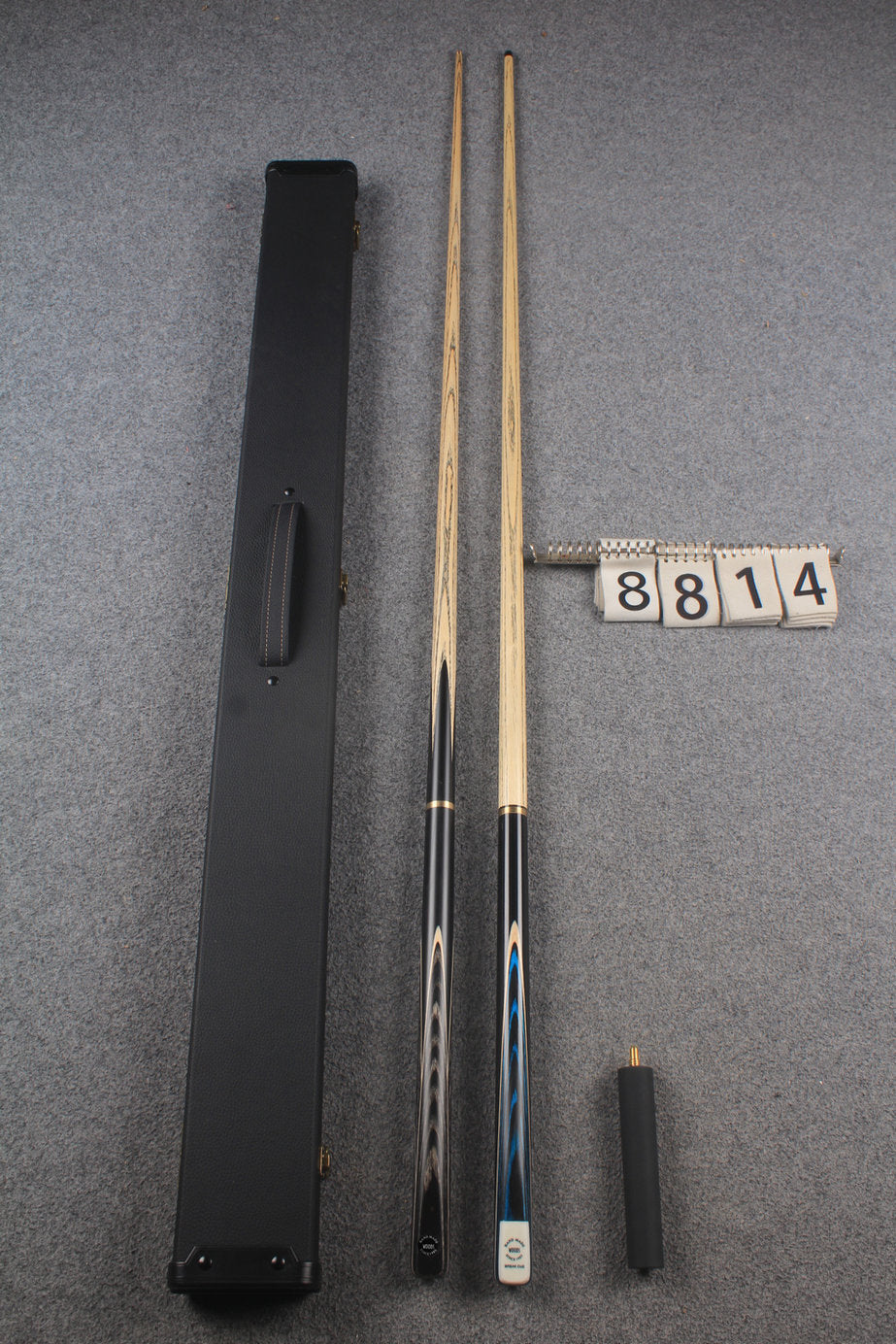 3/4 ASH english pool cue + break cue + case # 8814