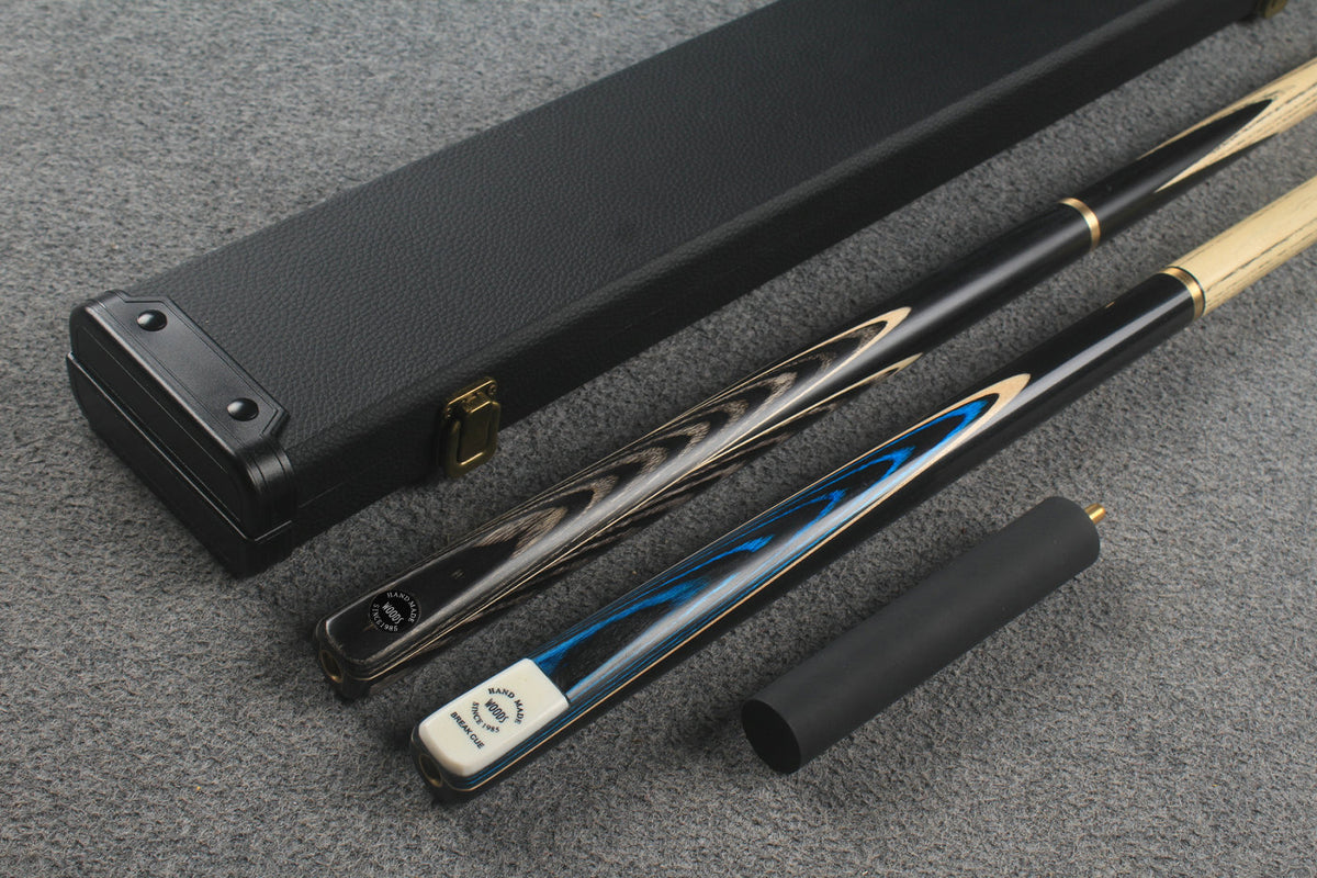 3/4 ASH english pool cue + break cue + case # 8814