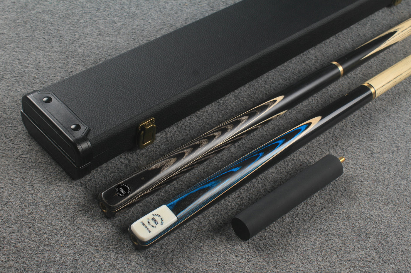 3/4 ASH english pool cue + break cue + case # 8814