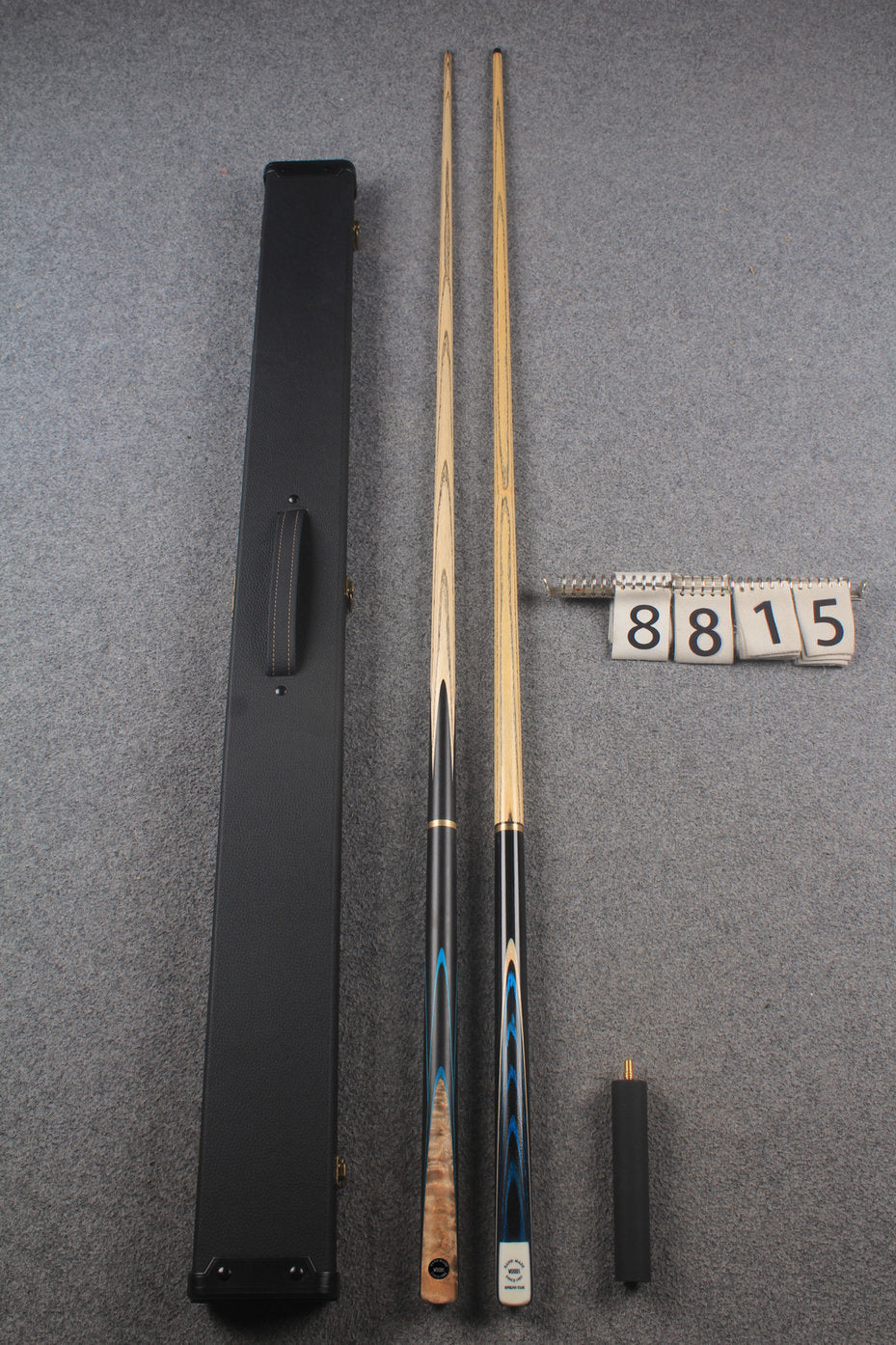 3/4 ASH english pool cue + break cue + case # 8815