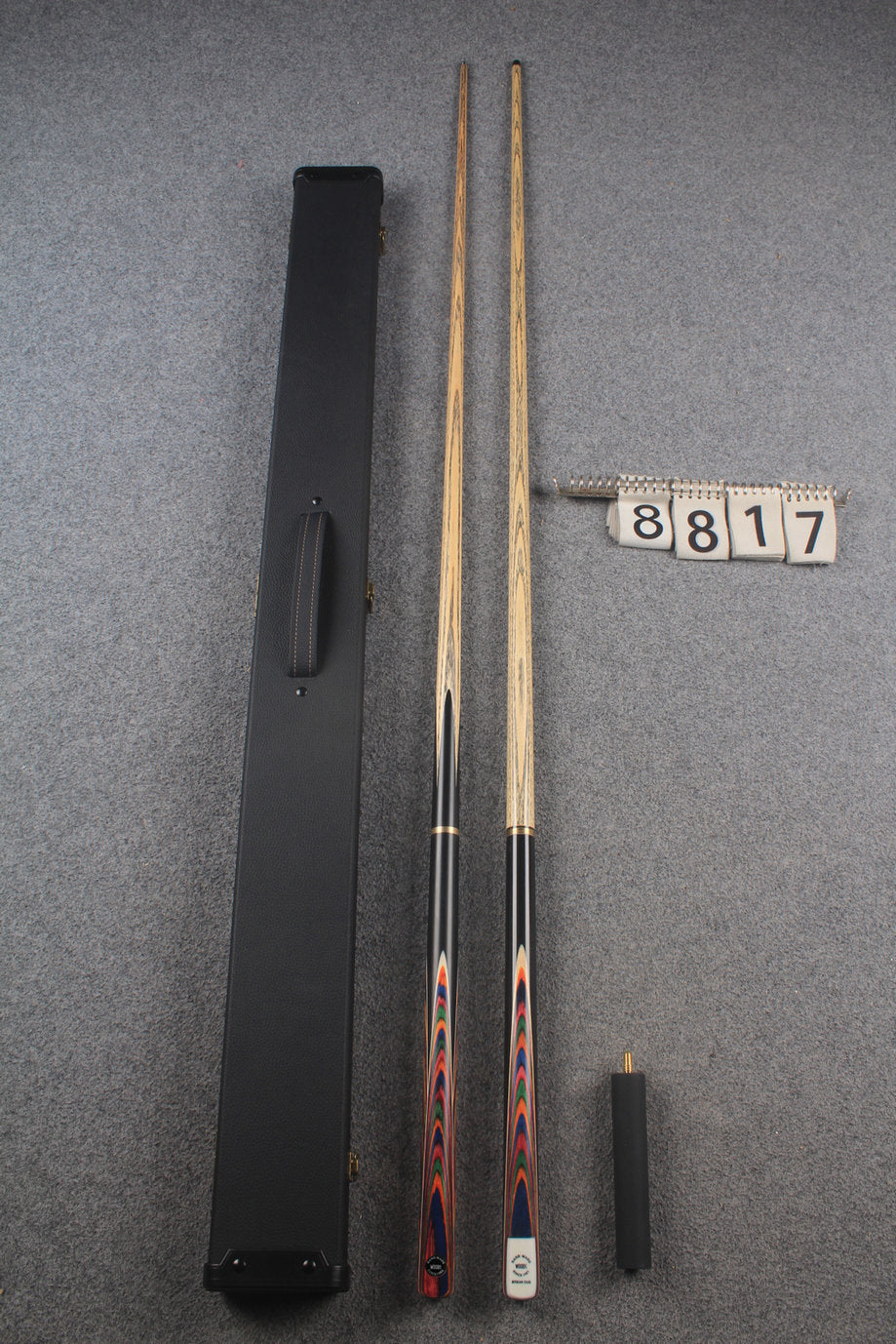 3/4 ASH english pool cue + break cue + case # 8817