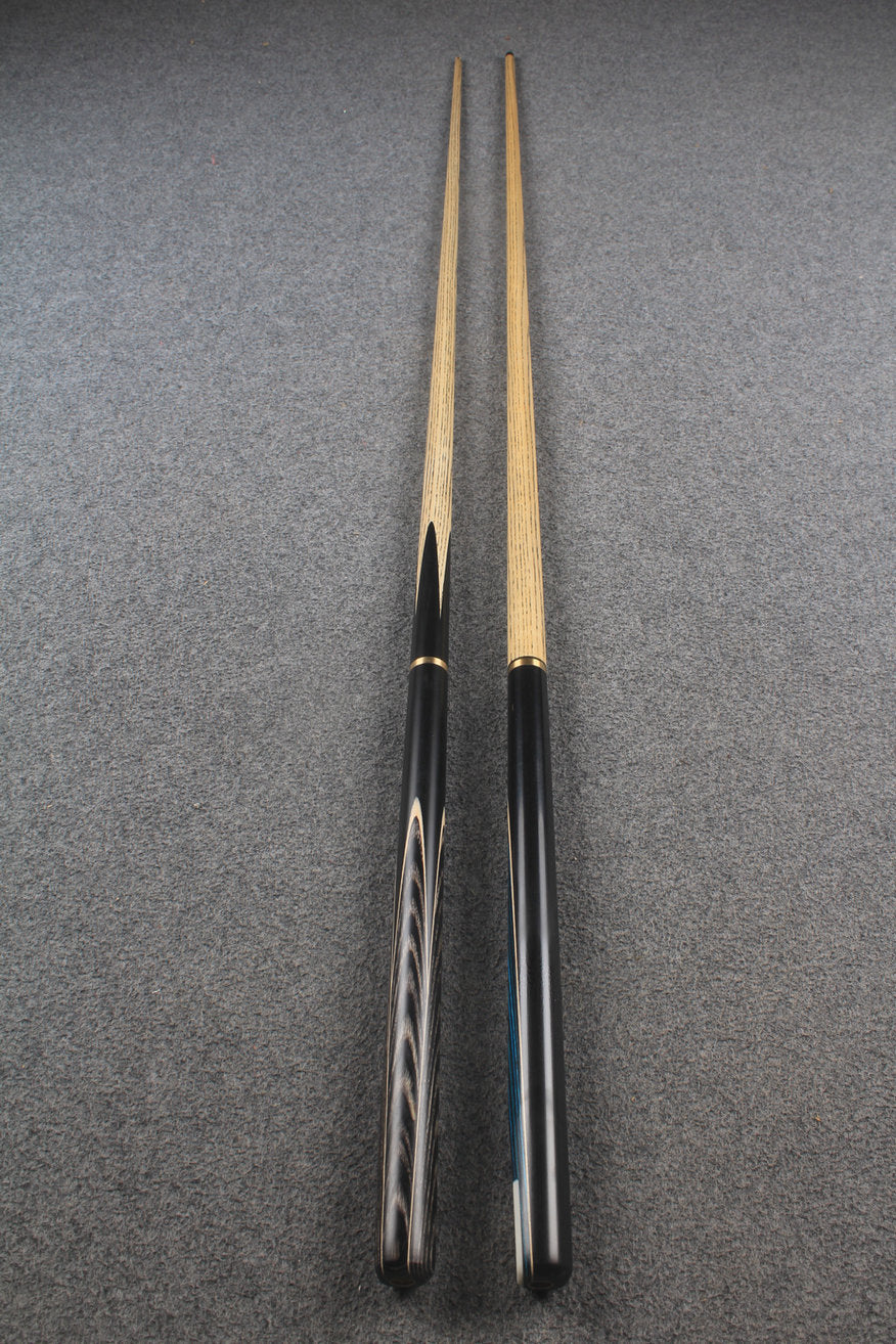 3/4 ASH english pool cue + break cue + case # 8818 WOODS CUES
