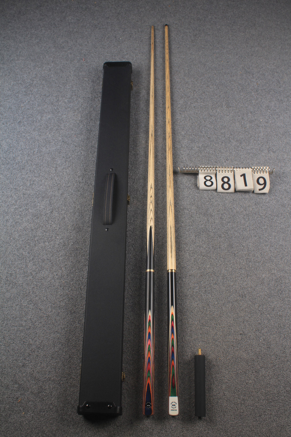3/4 ASH english pool cue + break cue + case # 8819