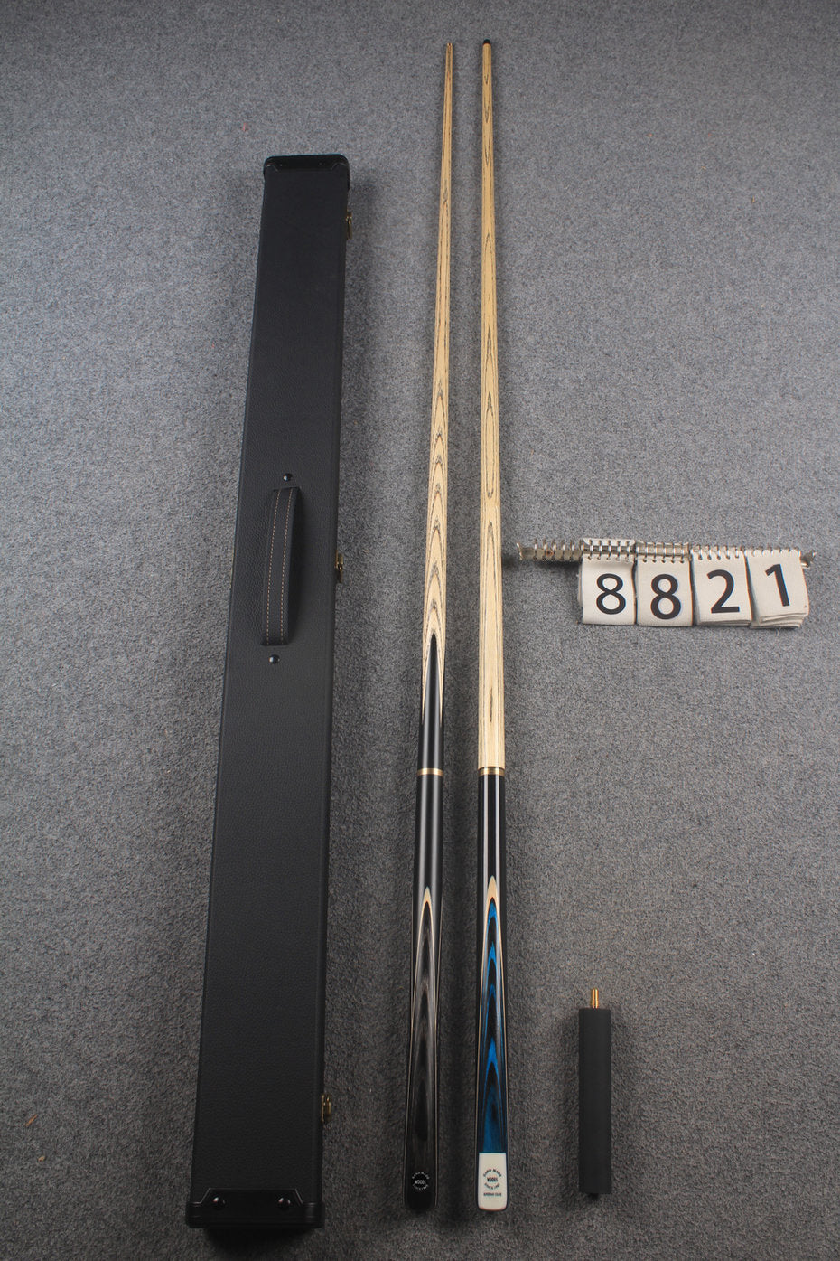 3/4 ASH english pool cue + break cue + case # 8821