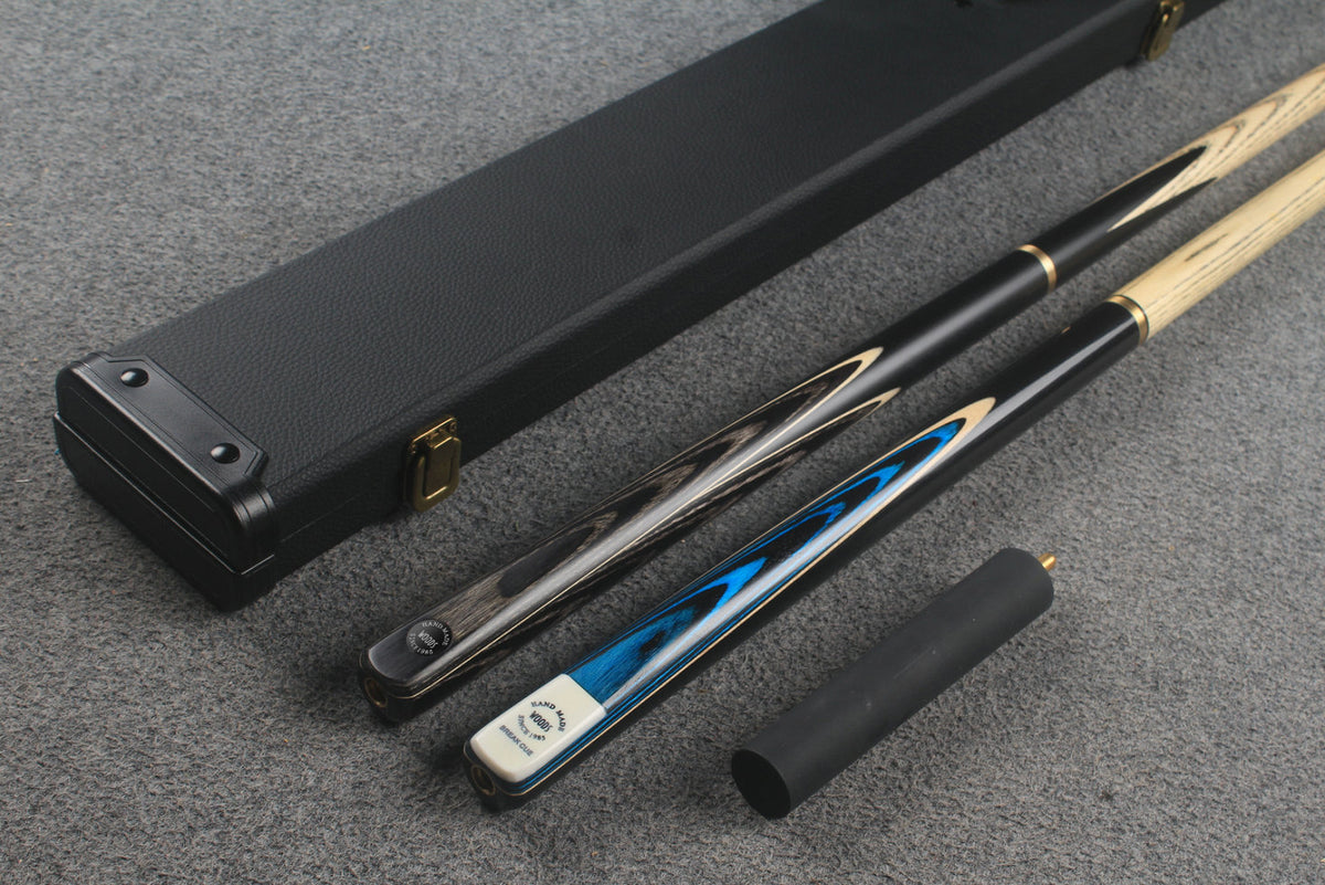 3/4 ASH english pool cue + break cue + case # 8821