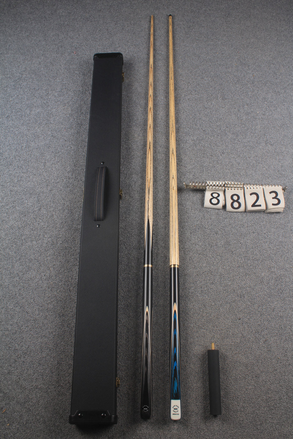 3/4 ASH english pool cue + break cue + case # 8823