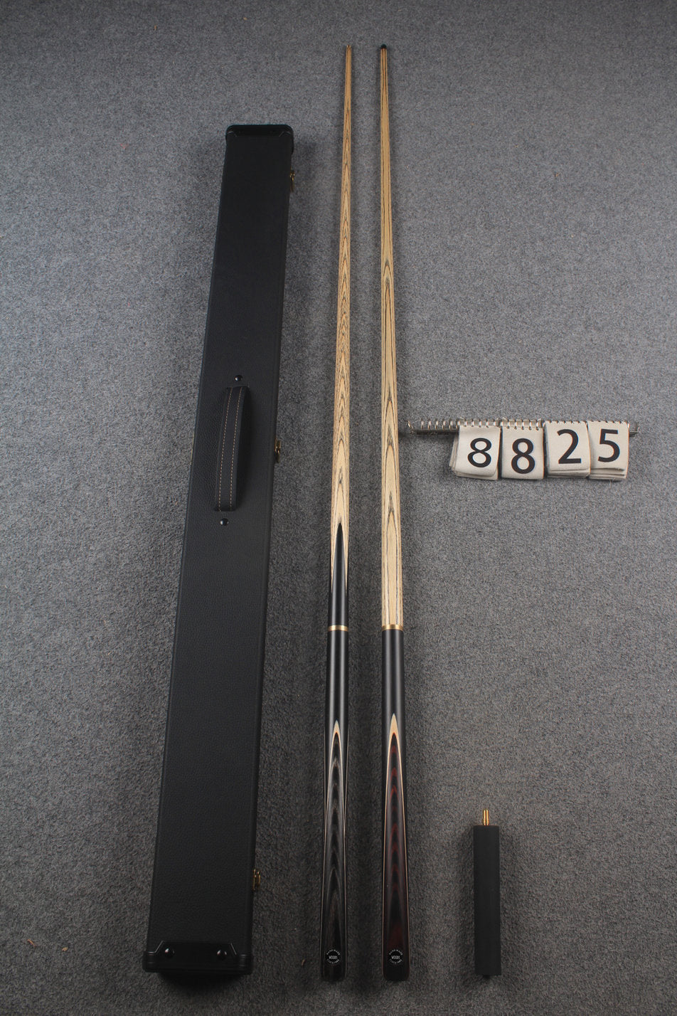 3/4 ASH english pool cue + break cue + case # 8825