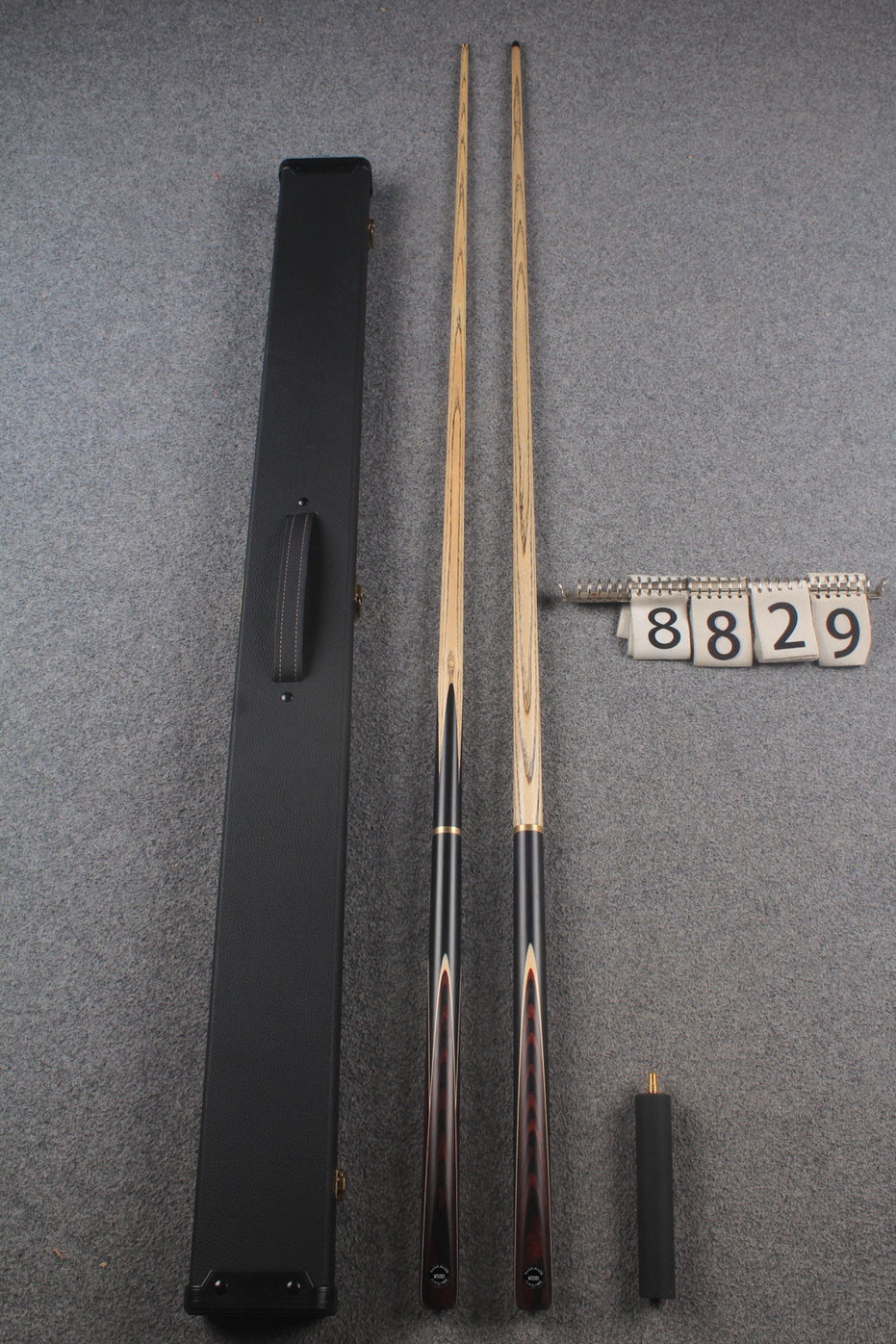 3/4 ASH english pool cue + break cue + case # 8829