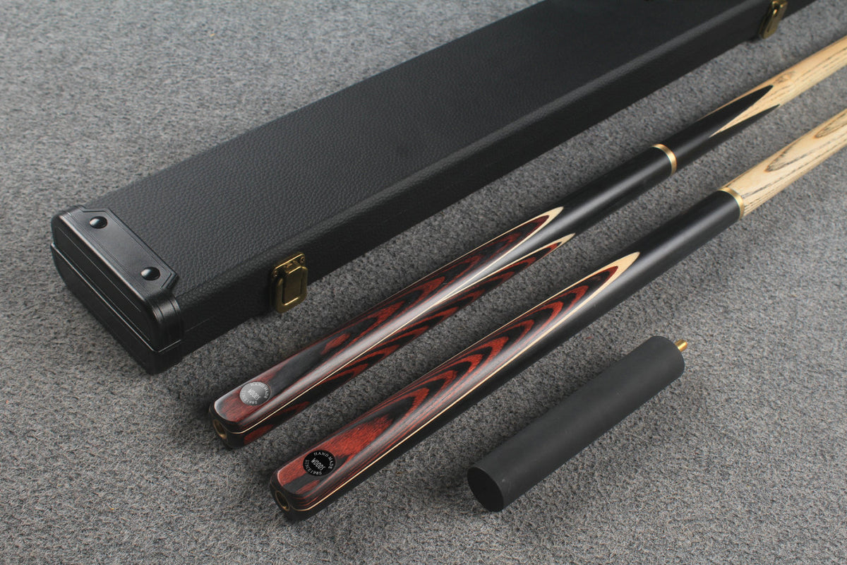 3/4 ASH english pool cue + break cue + case # 8829