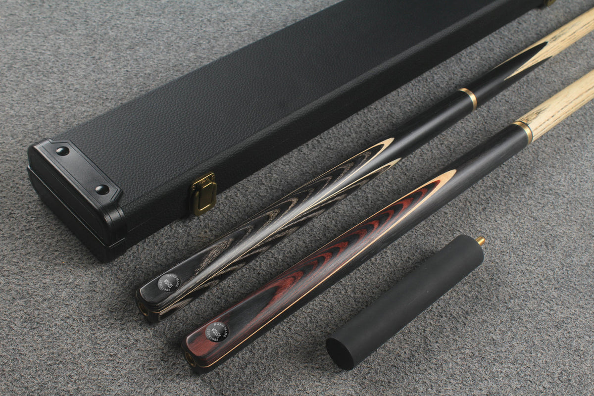 3/4 ASH english pool cue + break cue + case # 8832
