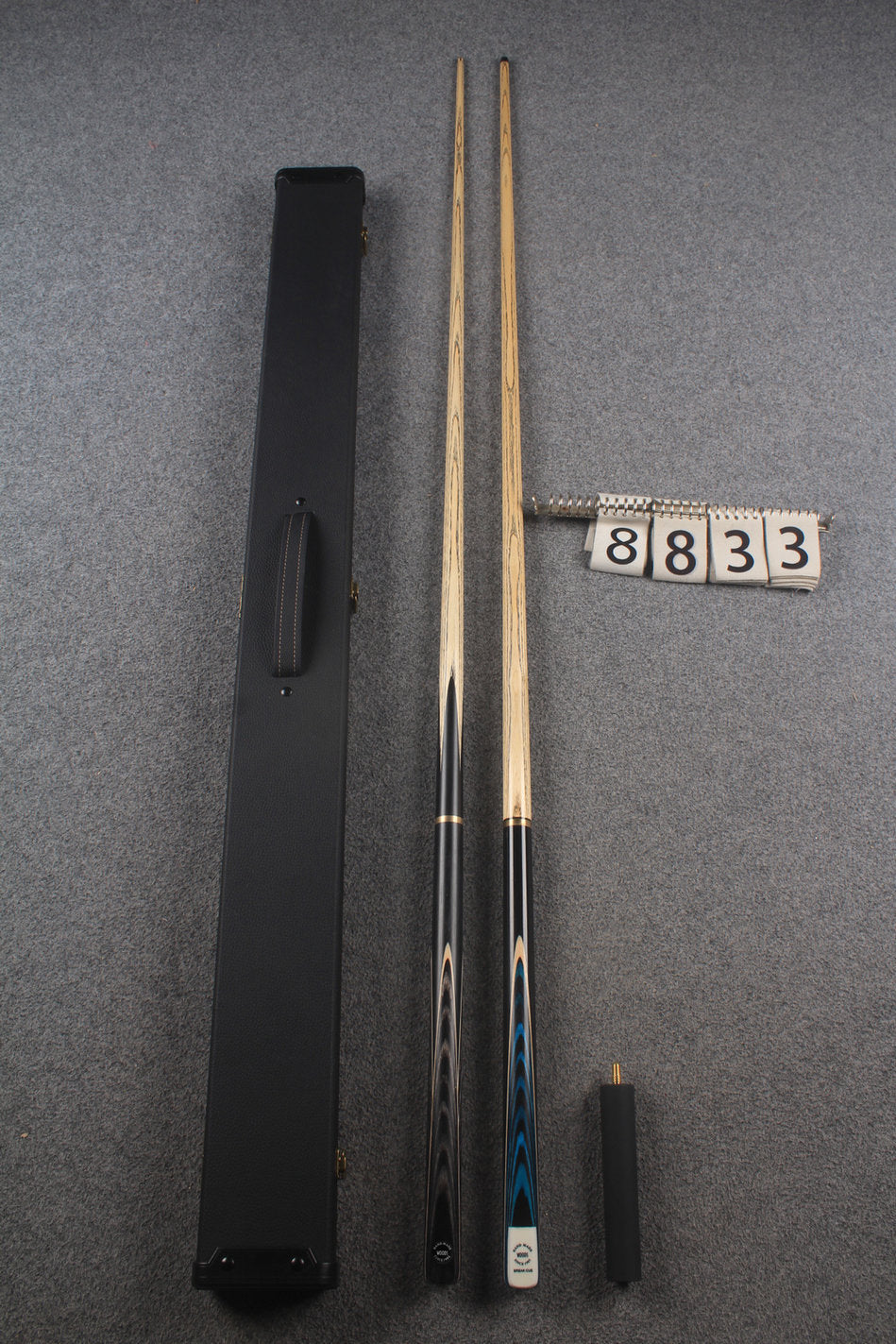 3/4 ASH english pool cue + break cue + case # 8833